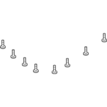 Mopar 6510056AA Bolt-6 LOBE RECESSED Head