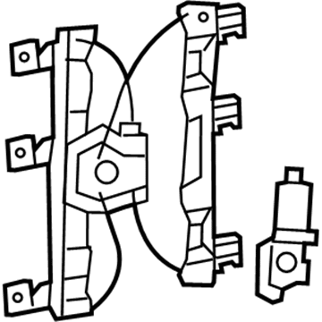 Ford 6L2Z-7823200-BA Regulator Assembly