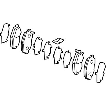 Acura 45022-TLA-A10 PAD SET, FR