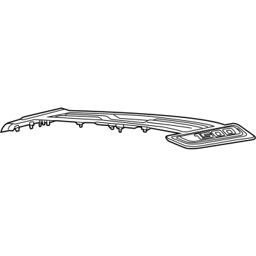 Mopar 68402886AC Bezel-Hood