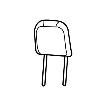 Mopar 6AA84STTAC HEADREST-Front