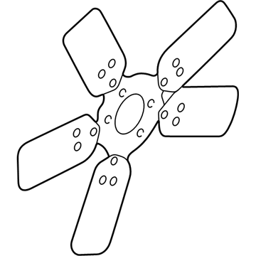 Mopar 55056947AA Fan-Cooling