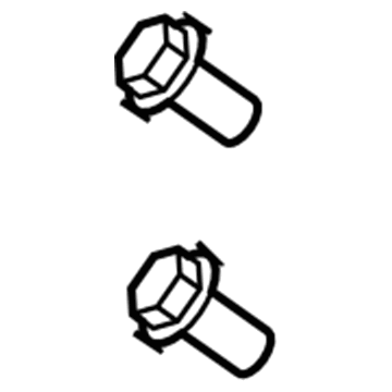 Mopar 6509041AA Bolt-HEXAGON FLANGE Head