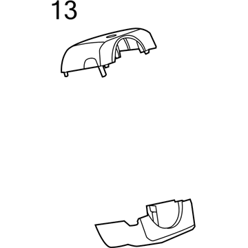 Mopar 1GD32DX9AC SHROUD-Steering Column