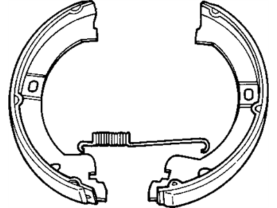 Mopar 4882576 Parking Brake Shoe And Lining