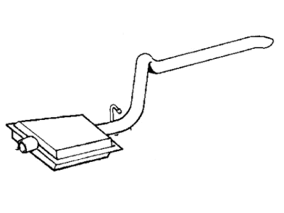 Mopar 52019137 Tail Pipe Assembly With Hanger