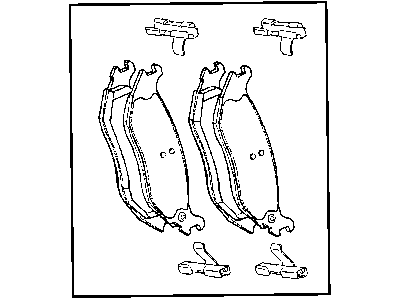 Mopar 5080563AD Shoe Kit-Rear Disc Brake