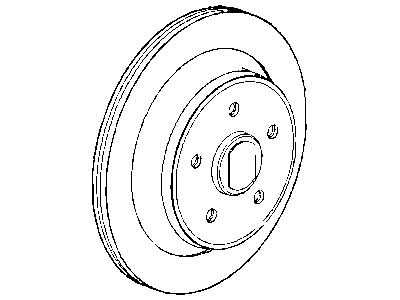 Mopar 2AMV9968AC Rear Brake Rotor