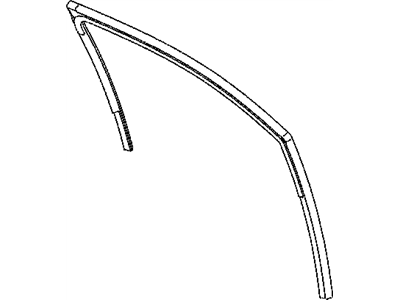 Mopar 5067769AB WEATHERSTRIP-Front Door Glass Run