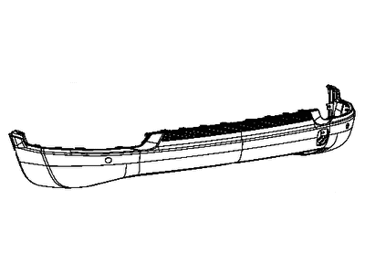 Mopar 5VT91RXFAC Rear Bumper Cover Lower
