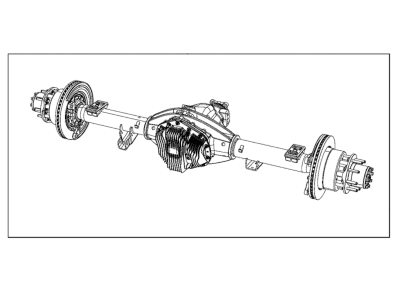 Mopar 68282887AC Axle-Rear Complete