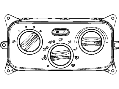 Mopar 55037533AC Air Conditioner And Heater Control