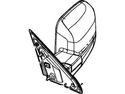 Mopar 1QL201BSAA Outside Rearview Power Mirror