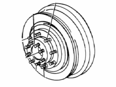 Mopar 4383429 Hub and Drum