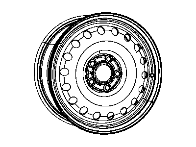 Mopar 68051987AB Steel Wheel