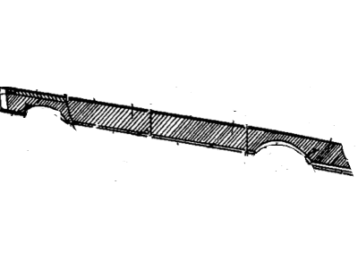 Mopar 4676199 Molding Front Door Outside Upper
