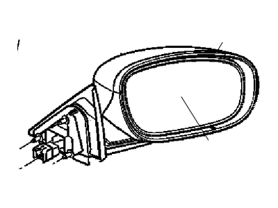 Mopar 68130641AA Glass-Mirror Replacement