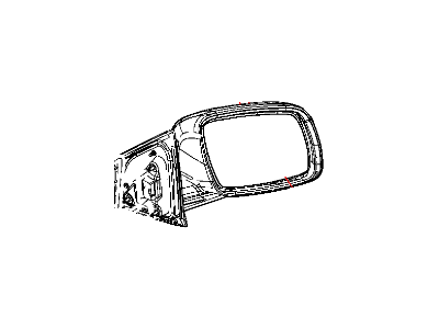 Mopar 1CE281A4AD Door Side Rear View-Power Mirror Assembly Right