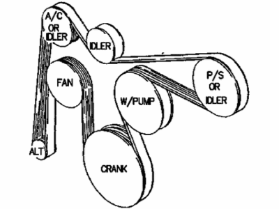 Mopar 53010269 Belt-- 6PK 2475 Mm