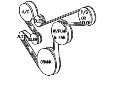 Mopar 53010276 Belt-- 6V RIBBED 6PK2450