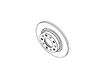 Mopar 2AMV2121AB Rear Brake Rotor