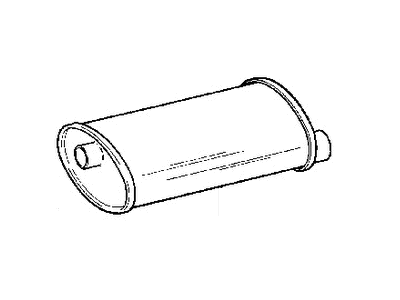 Mopar 52019136 Muffler And Tailpipe Assembly