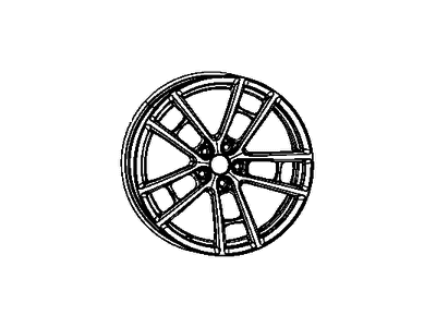 Mopar 6DD07NTSAB Aluminum Wheel