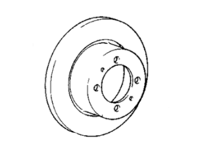 Mopar MB500555 Rear Brake Disc
