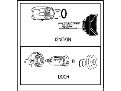 Mopar 4746666 Cylinder Lock-Ignition Lock