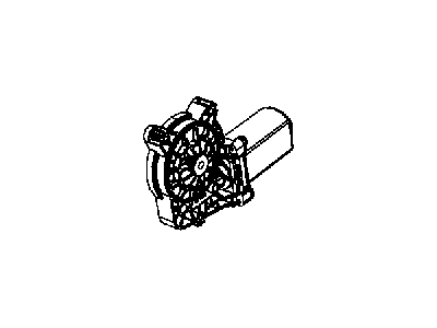 Mopar 68004818AA Window Regulator 2 Pin Motor