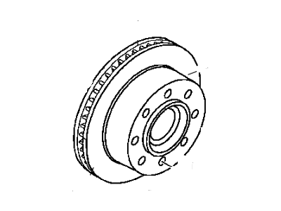 Mopar 2AMV8207AA Front Disc Brake Rotor