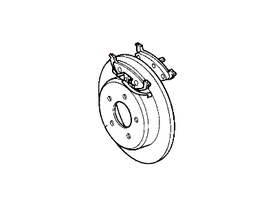 Mopar 5014036AB Rear Disc Brake Pad Kit