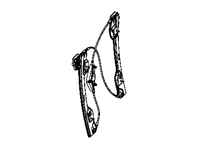 Mopar 68043738AA Rear Door Window Regulator Right