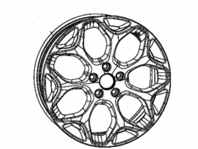 Mopar 5SH90AAAAB Aluminum Wheel