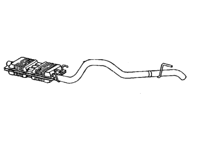 Mopar 52021030 Muffler With Tailpipe