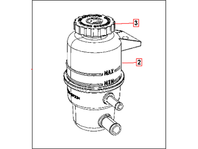 Mopar 4721497AB Reservoir-Power Steering Fluid