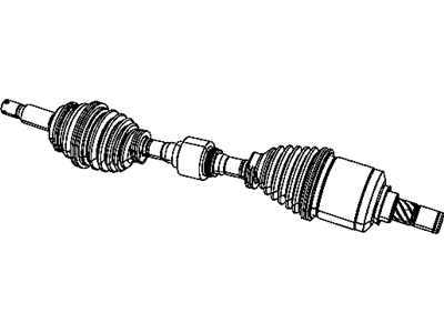 Mopar 5085220AC Cv Joint Axle Shaft Assembly Front Driver Left Sidelh Hand