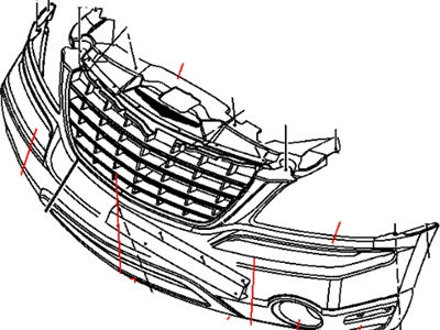 Mopar 5102341AA Front Upper Bumper Cover