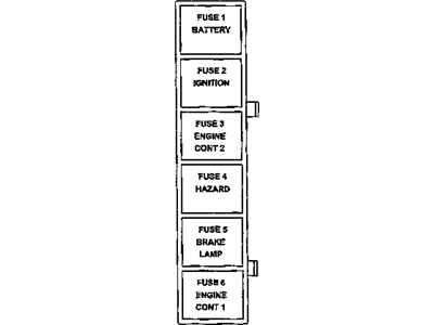 Mopar 6102076AA Fuse Cartridge 30 Amp