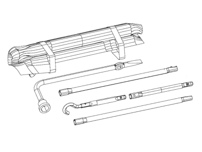 Mopar 68310126AA Tool Kit-Jack