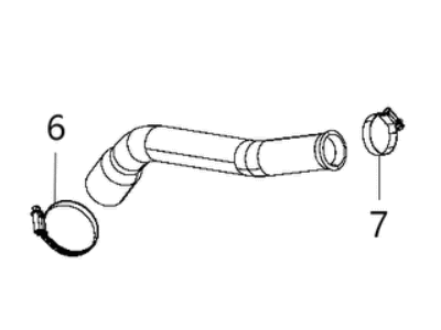Mopar 68408313AA Hose-Fuel Filler