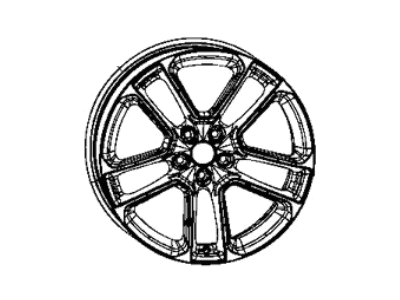Mopar 6RN58VXWAA Aluminum Wheel