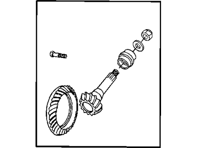Mopar 68031907AB Gear Kit-Ring And PINION
