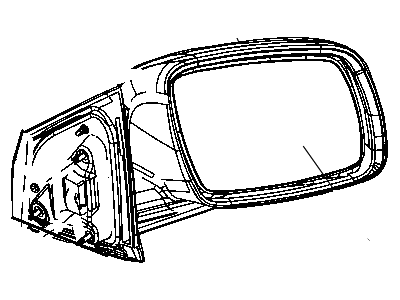 Mopar 6AD041RMAA Outside Rear View Mirror