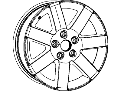 Mopar 1TK93AAAAB Aluminum Wheel