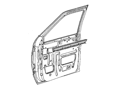 Mopar 4719152 Run Front Door Glass Right