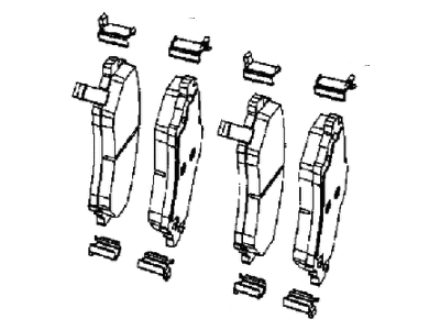 Mopar 2AMV3701AA Front Disc Brake Pad Kit