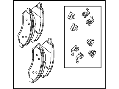 Mopar V1013550AA Front Disc Brake Pad Kit