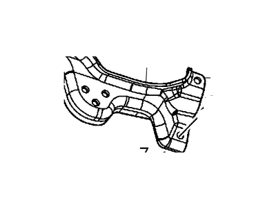 Mopar 68149798AC Bracket-Engine Mount