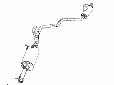 Mopar 68268201AF Exhaust Muffler